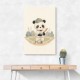 Panda Baseball Childrens Wall Art Print