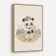 Panda Baseball Childrens Wall Art Print