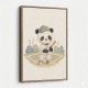 Panda Baseball Childrens Wall Art Print