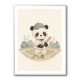 Panda Baseball Childrens Wall Art Print
