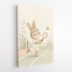 Tennis Rabbit Childrens Wall Art Print