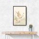 Tennis Rabbit Childrens Wall Art Print