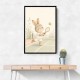 Tennis Rabbit Childrens Wall Art Print
