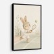 Tennis Rabbit Childrens Wall Art Print