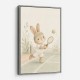 Tennis Rabbit Childrens Wall Art Print