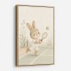 Tennis Rabbit Childrens Wall Art Print