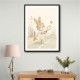 Tennis Rabbit Childrens Wall Art Print