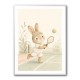 Tennis Rabbit Childrens Wall Art Print