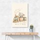 Elephant Train Ride Nursery Wall Art 