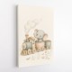 Elephant Train Ride Nursery Wall Art 
