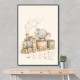 Elephant Train Ride Nursery Wall Art 