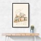 Elephant Train Ride Nursery Wall Art 