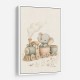 Elephant Train Ride Nursery Wall Art 
