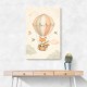 Fox Hot Air Balloon Nursery Wall Art 