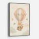 Fox Hot Air Balloon Nursery Wall Art 
