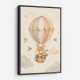 Fox Hot Air Balloon Nursery Wall Art 