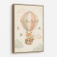 Fox Hot Air Balloon Nursery Wall Art 