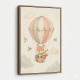 Fox Hot Air Balloon Nursery Wall Art 