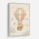 Fox Hot Air Balloon Nursery Wall Art 
