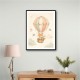 Fox Hot Air Balloon Nursery Wall Art 