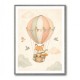 Fox Hot Air Balloon Nursery Wall Art 