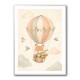 Fox Hot Air Balloon Nursery Wall Art 