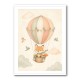Fox Hot Air Balloon Nursery Wall Art 