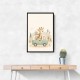Giraffe Camper Van Nursery Wall Art 