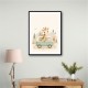 Giraffe Camper Van Nursery Wall Art 