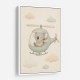 Koala Helicopter Nursery Wall Art 