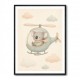 Koala Helicopter Nursery Wall Art 