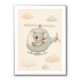 Koala Helicopter Nursery Wall Art 