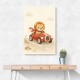 Little Race Car Lion Nursery Wall Art 