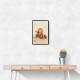 Little Race Car Lion Nursery Wall Art 