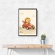 Little Race Car Lion Nursery Wall Art 