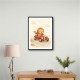 Little Race Car Lion Nursery Wall Art 