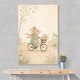 Mouse Bicycle Ride Nursery Wall Art