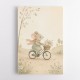 Mouse Bicycle Ride Nursery Wall Art