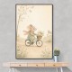 Mouse Bicycle Ride Nursery Wall Art