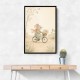Mouse Bicycle Ride Nursery Wall Art