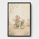 Mouse Bicycle Ride Nursery Wall Art