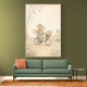 Mouse Bicycle Ride Nursery Wall Art