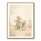 Mouse Bicycle Ride Nursery Wall Art