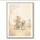 Mouse Bicycle Ride Nursery Wall Art