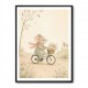 Mouse Bicycle Ride Nursery Wall Art