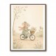 Mouse Bicycle Ride Nursery Wall Art