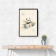 Panda Rocket Car Nursery Wall Art
