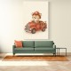Tiger Fire Truck Nursery Wall Art
