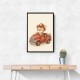 Tiger Fire Truck Nursery Wall Art