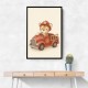 Tiger Fire Truck Nursery Wall Art